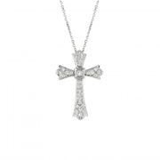 Diamond cross necklace