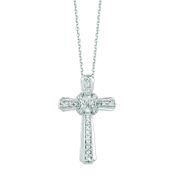 Diamond cross necklace