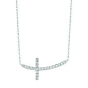 Diamond cross necklace