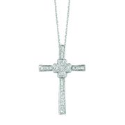 Diamond cross necklace