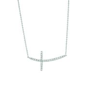 Diamond cross necklace