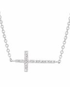 Diamond cross necklace