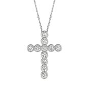 Diamond cross necklace
