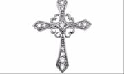Diamond cross necklace