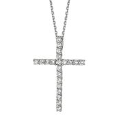 Diamond cross necklace
