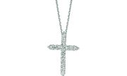 Diamond cross necklace