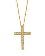 Diamond cross necklace