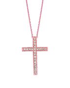 Diamond cross necklace