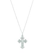 Diamond cross necklace