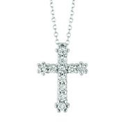 Diamond cross necklace