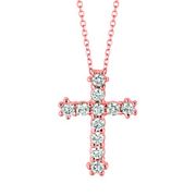 Diamond cross necklace