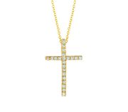Diamond cross necklace