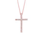 Diamond cross necklace