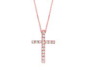 Diamond cross necklace