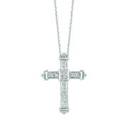 Diamond cross necklace