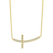 Diamond cross necklace