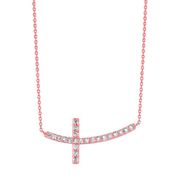 Diamond cross necklace