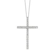 Diamond cross necklace