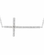 Diamond cross necklace