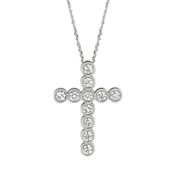 Diamond cross necklace