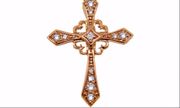 Diamond cross necklace