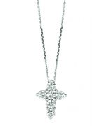 Diamond cross necklace