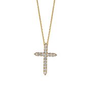 Diamond cross necklace