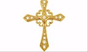 Diamond cross necklace