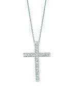 Diamond cross necklace
