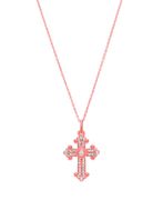 Diamond cross necklace