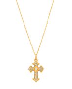 Diamond cross necklace