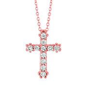 Diamond cross necklace