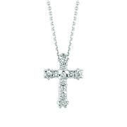 Diamond cross necklace