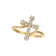 Diamond cross ring