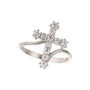 Diamond cross ring