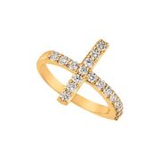 Diamond cross ring