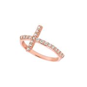 Diamond cross ring