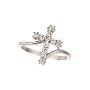 Diamond cross ring