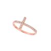 Diamond cross ring