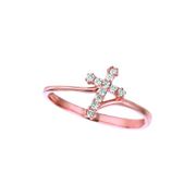 Diamond cross ring