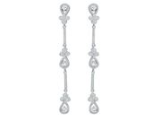Diamond Drop Chandelier Stiletto Earrings
