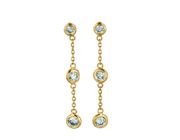 Diamond drop earrings