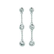 Diamond drop earrings