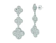 Diamond drop earrings