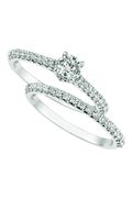 Diamond engagement ring - set