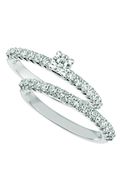 Diamond engagement ring - set
