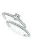 Diamond engagement ring - set