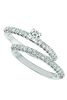 Diamond engagement ring - set