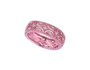 Diamond Eternity Band, 14K Pink Gold Ring