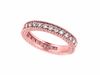 Diamond Eternity Band Ring Pink Gold